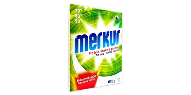 Merkur prací prášek na bílé i barevné prádlo 600 g                                                                                                                                                                                                        